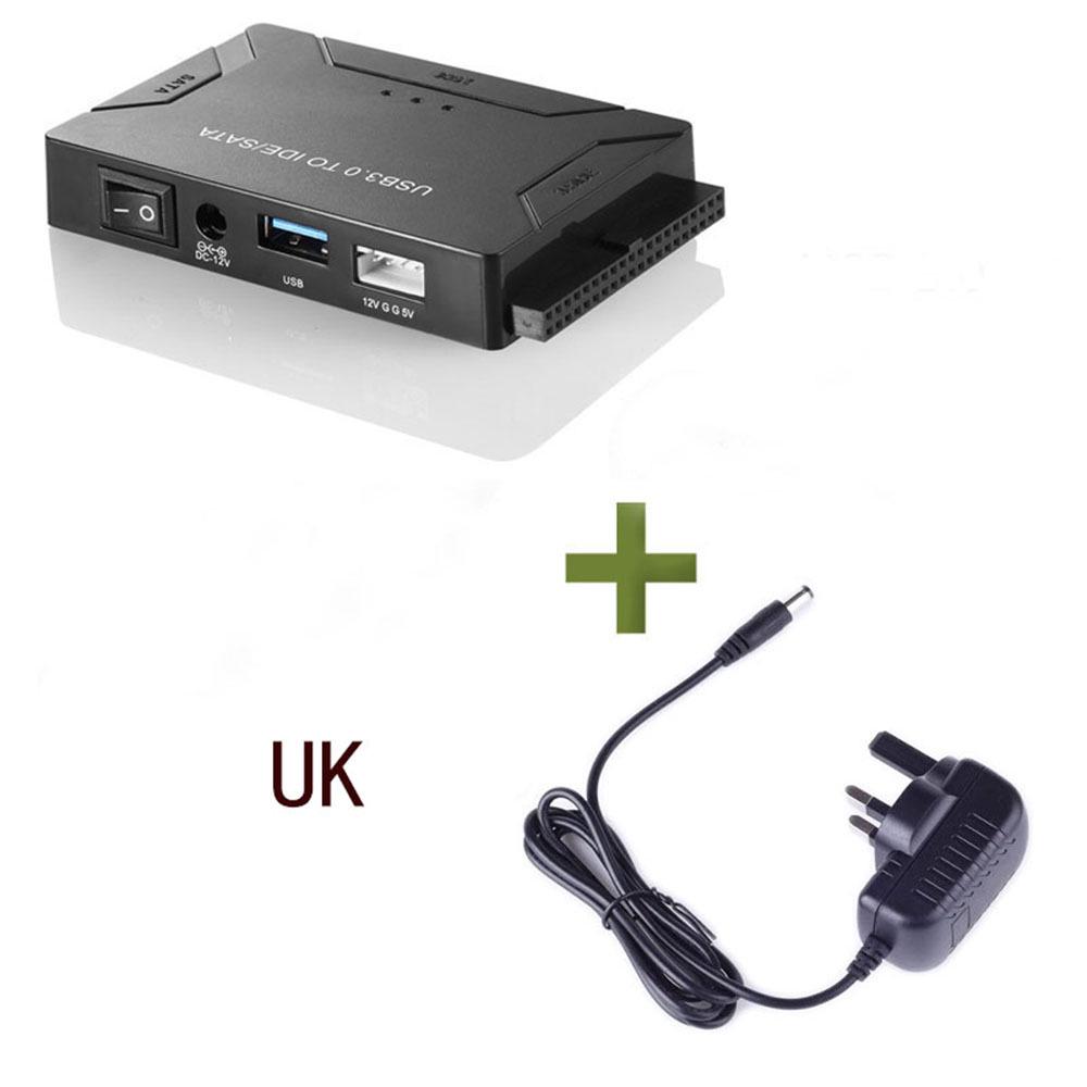 כבל מתאם USB 3.0 ל-SATA/IDE לכונן קשיח בגודל 2.5/3.5 אינץ'