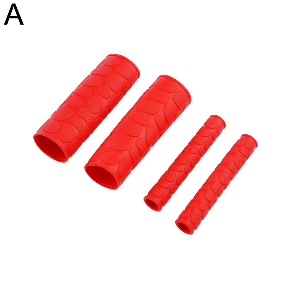 4 Pack Universal Motorcycle Hand Grips Cover Protector Non-slip Rubber Sleeve For Street Dirty Bike Atv Motorbike Handlebar L2k3