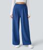 Women's High Waist Wide Leg Drape Pants - Versatile, Casual, Long and Loose Fit