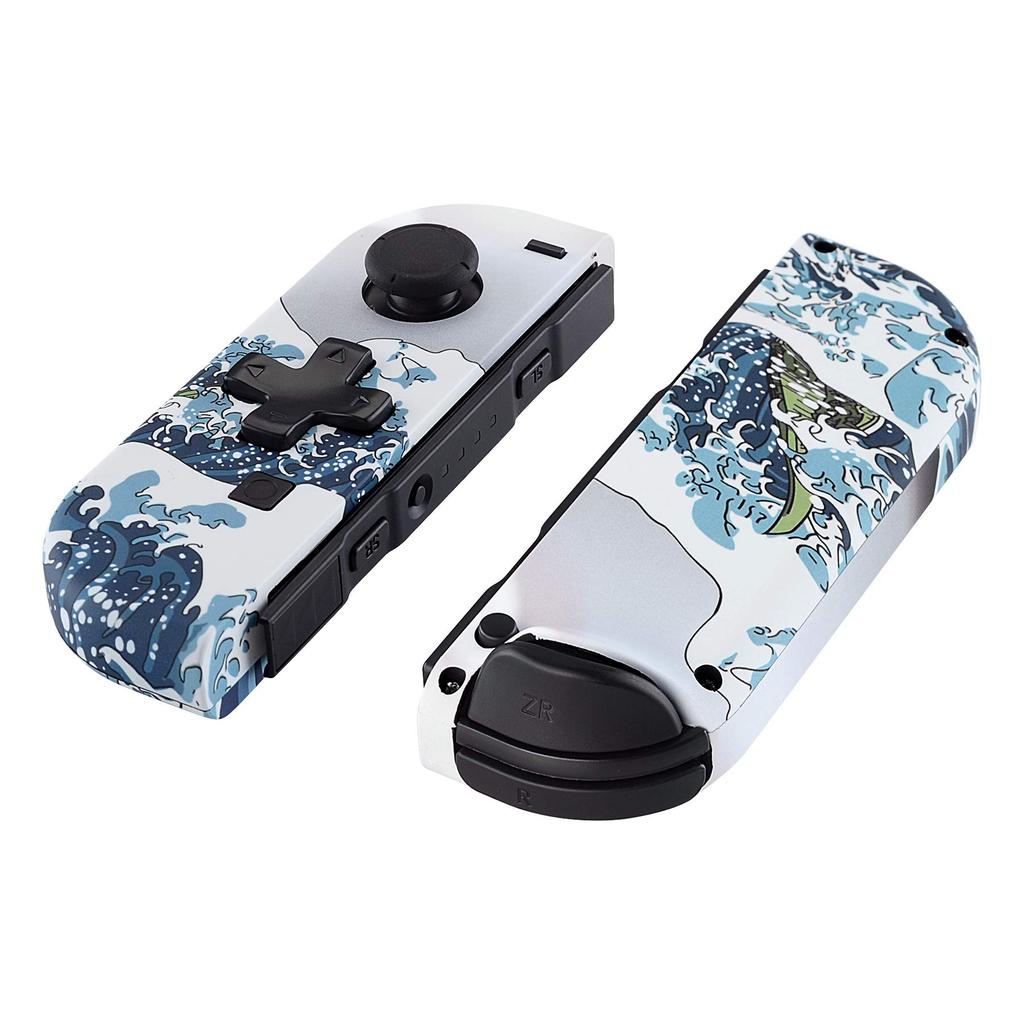 eXtremeRate Switch Pattern Handheld Controller Housing Compatible with and Switch Also Includes a Full Set of Buttons and Console Case Are Not (D-Pad