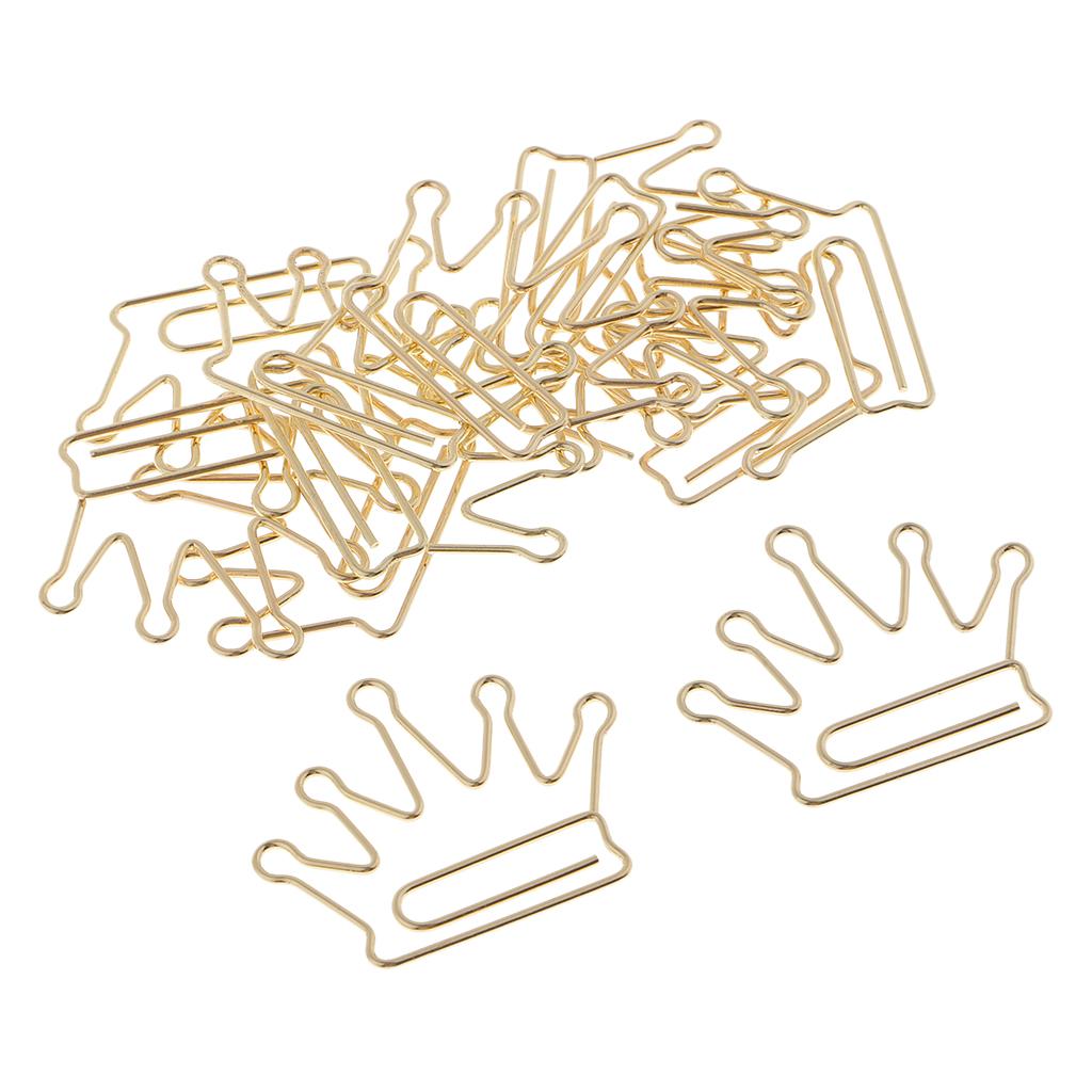 12 Packs Creative Cute Metal Paper Clips Bookmark
