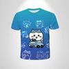 Giekawa Cute Girl 3D T-shirt Anime Children's Boy Top Casual Short Sleeve Summer Breathable