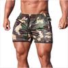 Herren Schnelltrocknende Badeshorts Elastischer Bund Kordelzug Mit Schwarzer Paspel