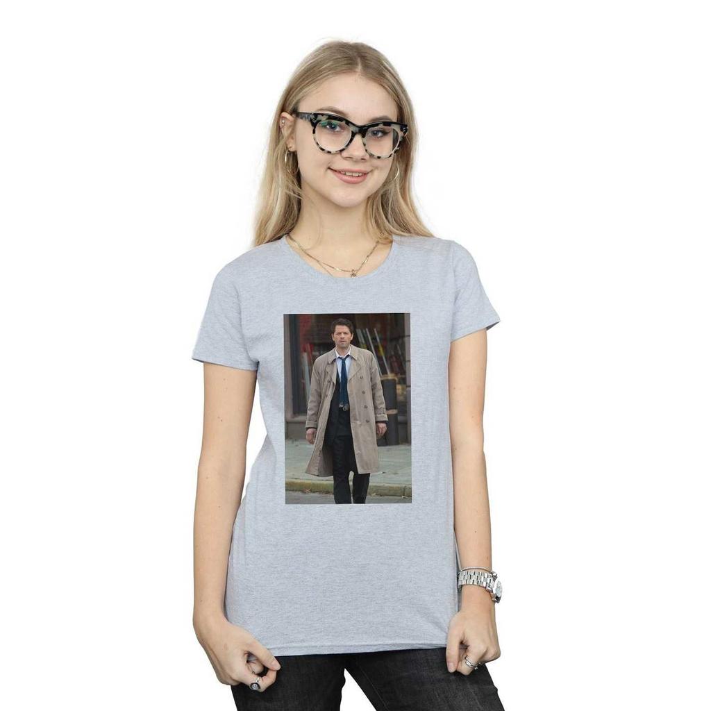Supernatural Womens/Ladies Castiel Photograph Cotton T-Shirt