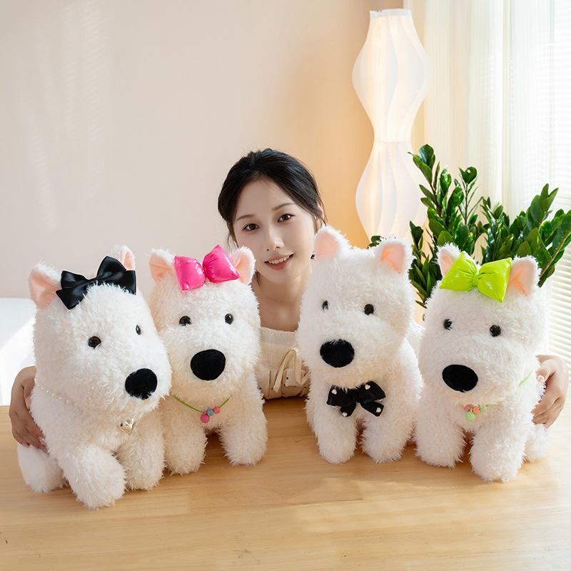 West Highland Dog Doll Catching Machine Doll Marriage Interactive Commercial Event Gift Plush Toys