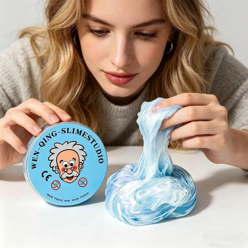 Crystal Clear Non-newtonian Liquid Clay Toys Colorful Crystal Bouncy Slime Toy  Children Gifts