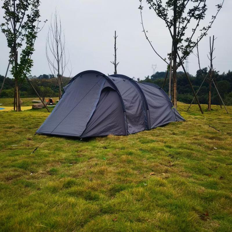 ZISIZ Outdoor Camping Double Tunnel Tent