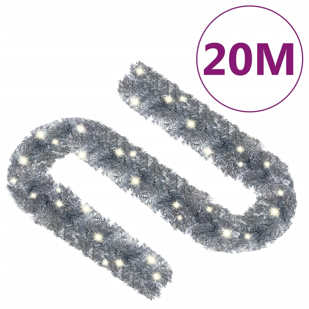Vidaxl Girlanda Świąteczna Z Lampkami Led, 10 M, Srebrna