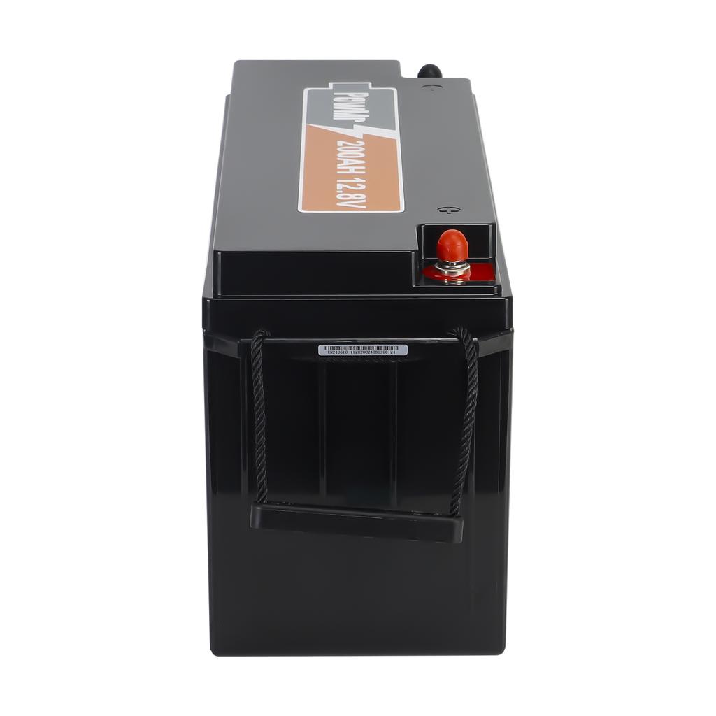 PowMr GER Disponibile 200Ah 12.8V Lunga Durata Ciclo 2560Wh Supporto Parallelo e Serie Accumulo Energia Batteria Solare Ioni di Litio