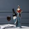 Modern Wine Cabinet Decor: Creative Red Wine Rack Handicrafts for Living Room and Entryway Display