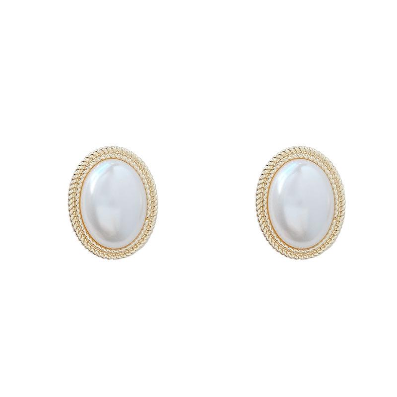 S925 Silver Needle Korean Pearl Earrings - 2020 Trendy Retro Style