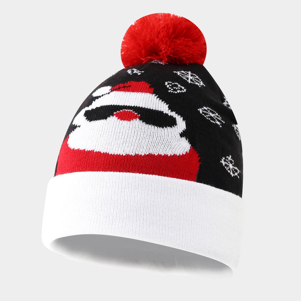 

Christmas Elements Knit Hat With Warmth And Sun Protection For Casual Winter Outfits Style4
