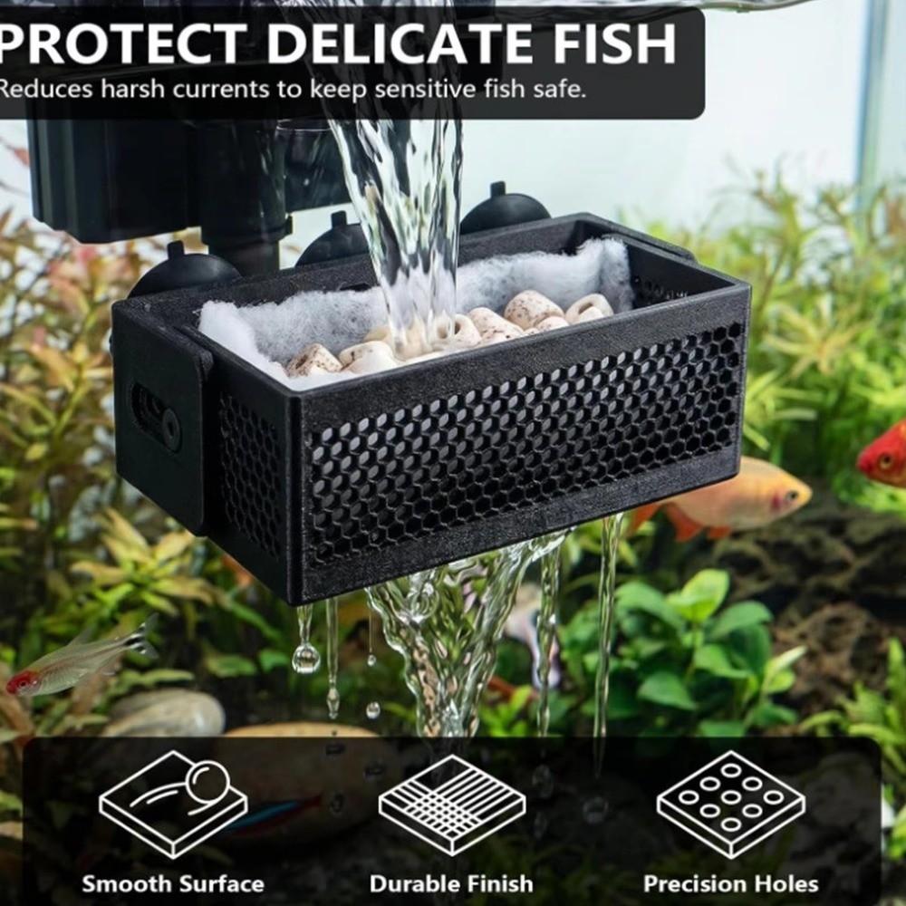 With Suction Cup Aquarium Filter Baffle Slow Down Water Flow Filter Baffle  For Betta