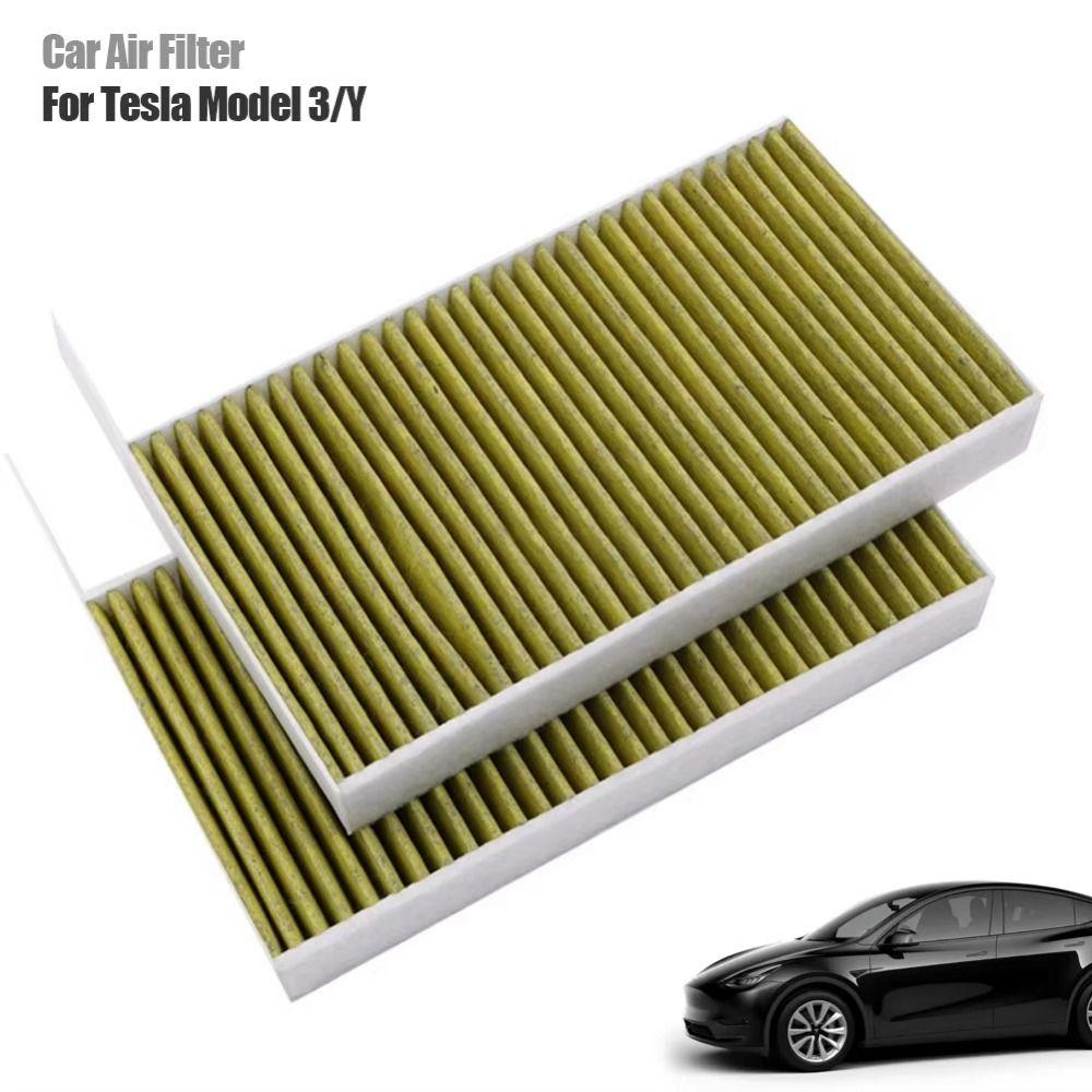 

2Pcs Carbon Car Air Filter Element Breathable Vehicle Air-Filters Cartridge Car Supplies