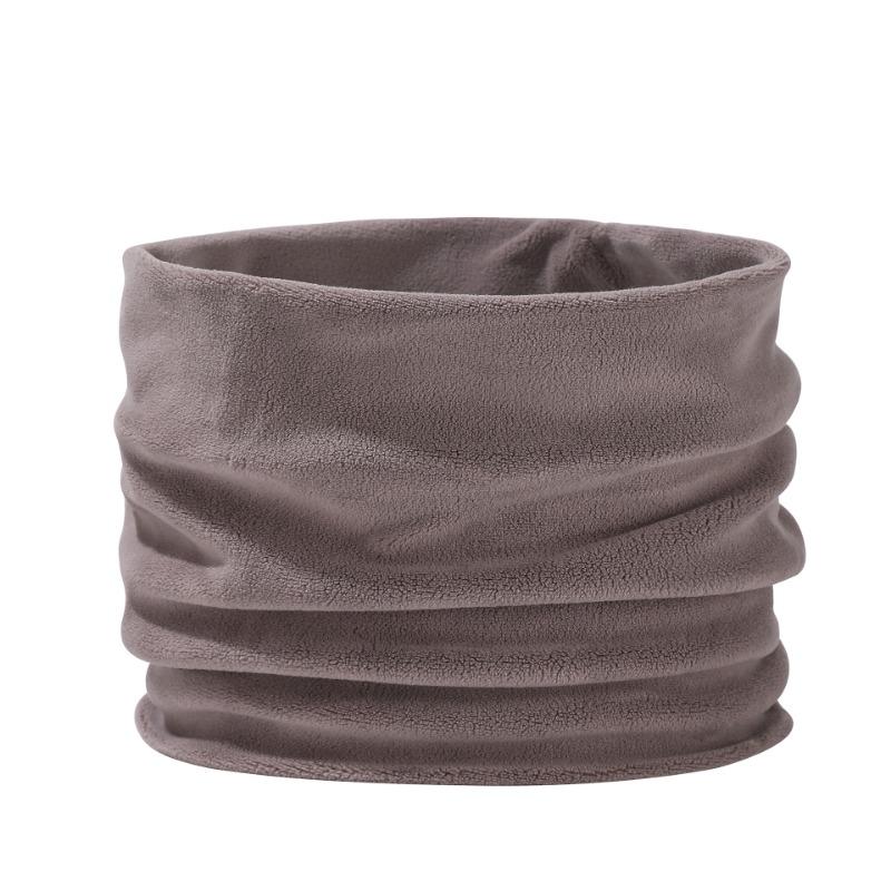 Fashion Versatile Solid Color Scarf Winter Warm Neck Cover Thickened Double Layer Cold Cycling Mask Unisex