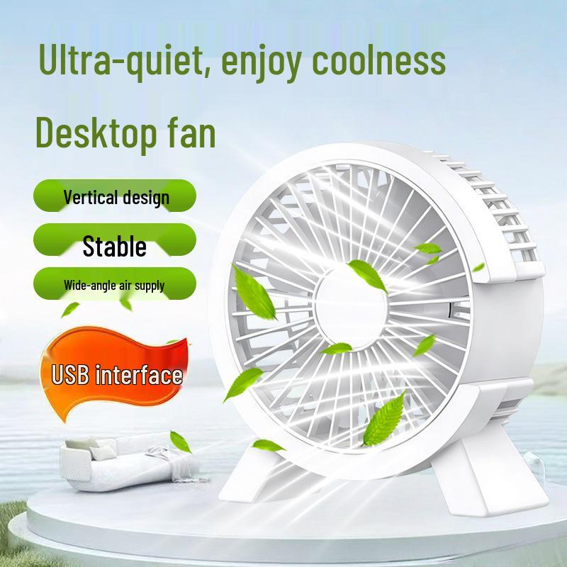 Compact Portable USB Fan: Silent Mini Desk Fan for Dorm or Office