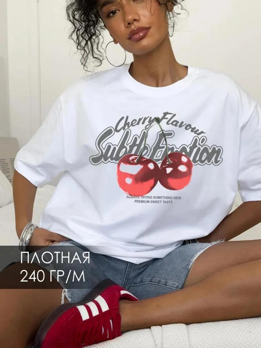 Oversized plus size T-shirt with print M