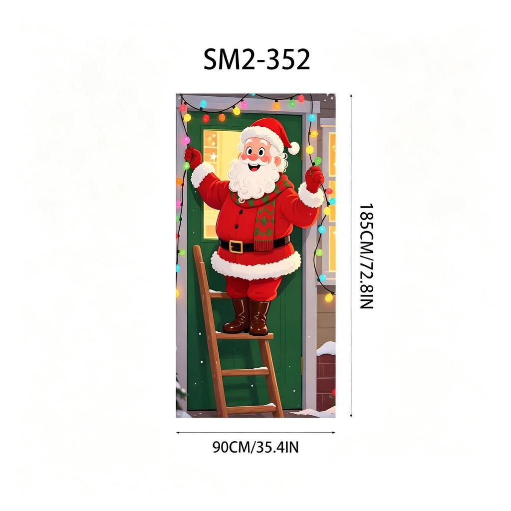 Santa Claus Christmas Hanging Cloth Background Decoration