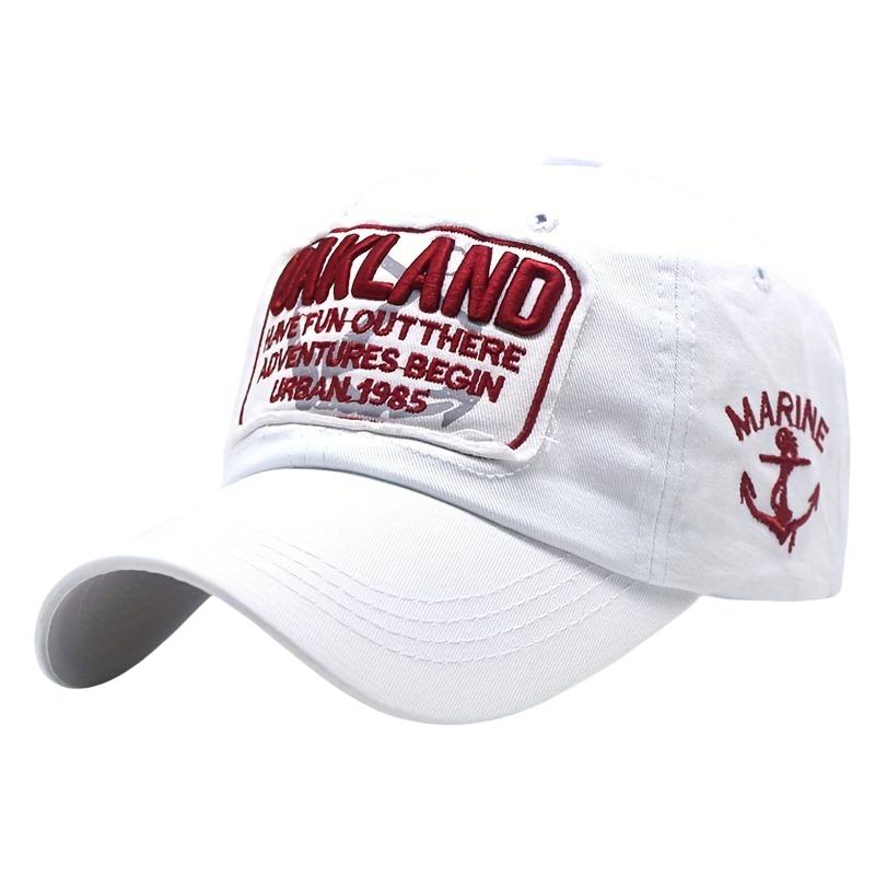 Unisex Washed Cotton Baseball Cap Letter Embroidered Vintage Snapback Hat Men And Women Streetwear Outdoor Sports Hats