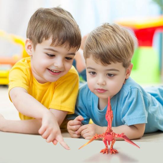 3D Printed Pterosaur Dino Skeleton with Articulated Joints Dinosaur Fidget