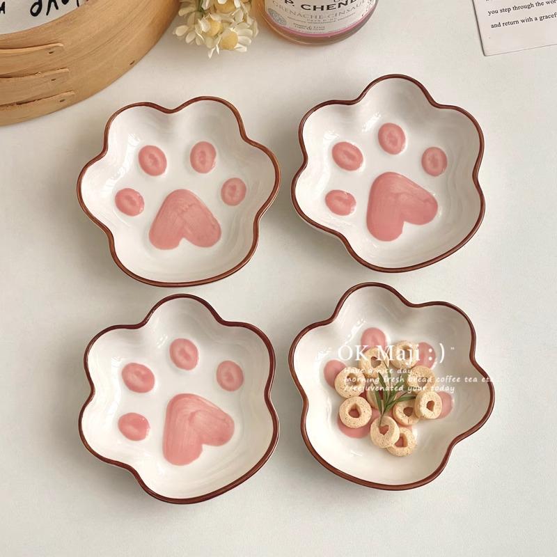 Stylish Ceramic Kitten Dipping Dish: Cute, High-Value Condiment Bowl