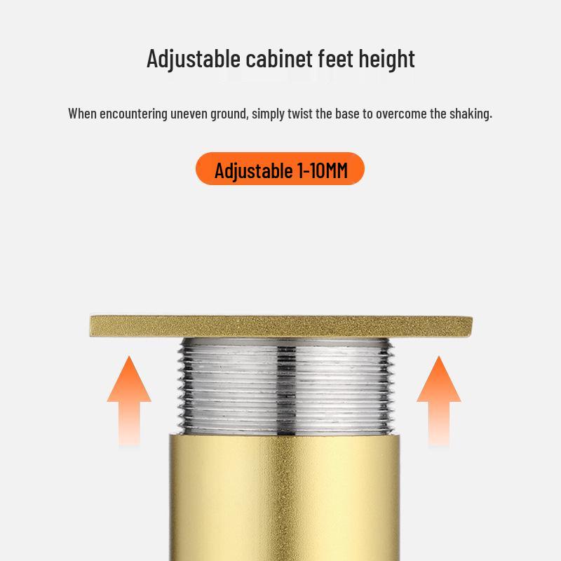 Adjustable Aluminum Alloy Cabinet & Furniture Support Legs