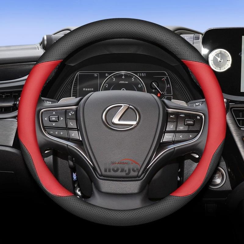 Leather Car Steering Wheel Cover for LEXUS VX RX TXL LX IS CT TX ES GX LS UX LM RZ Series Steering Covers Interior Accessories