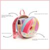 Kawaii Backpack Cartoon Children's Schoolbag Cute Rainbow Doughnut Kindergarten Leisure Backpack Boys and Girls 1-3 5-6 Years
