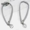 Tool-free Curtain Clips 2Pcs Tiebacks Rope with Crystal Decor, Decorative Tie No Drill Buckle Back, Holdbacks Ropes for Home Office Living Room