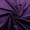 Knitted Velvet Fabric Purple Sewing Material 0.5 m Smooth Soft