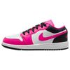 Air 1 Low GS Fierce Pink Kids Sneakers Black White DZ5365-601