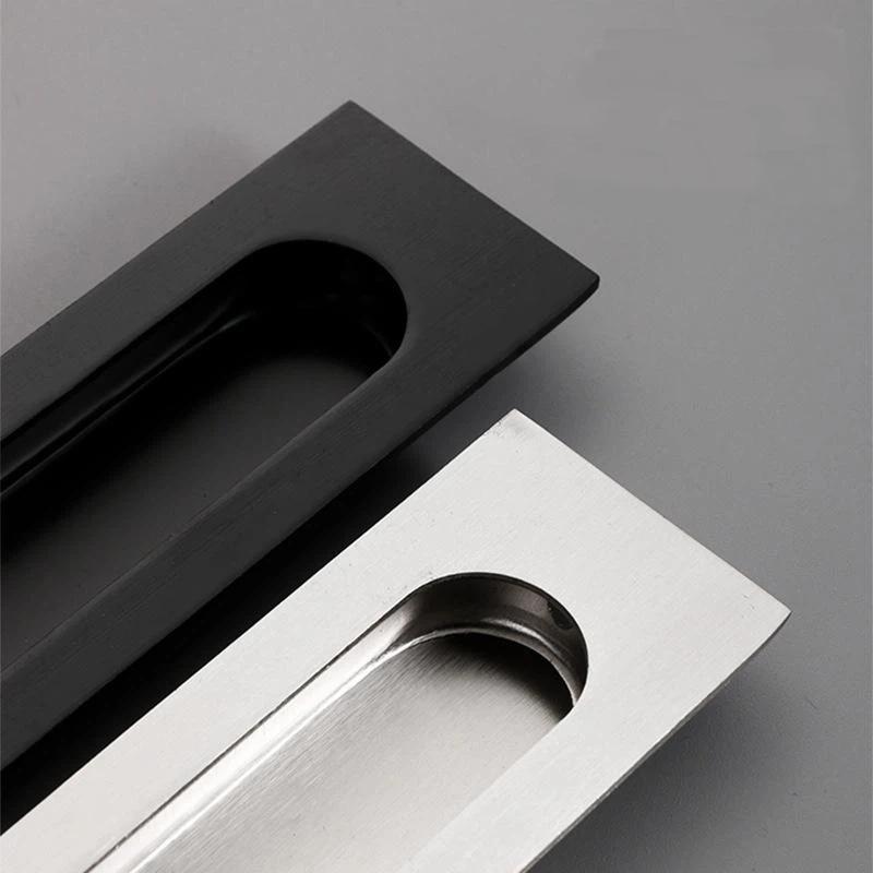 Poignée cachée en acier inoxydable Poignée de porte coulissante intégrée Poignée de tiroir de porte coulissante intégrée Poignée Noir Or Bronze