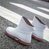 Non Slip Water Shoes Women's Short Outer Wear Rain Boots Students Fashion Rain Boot Warm Rubber Water