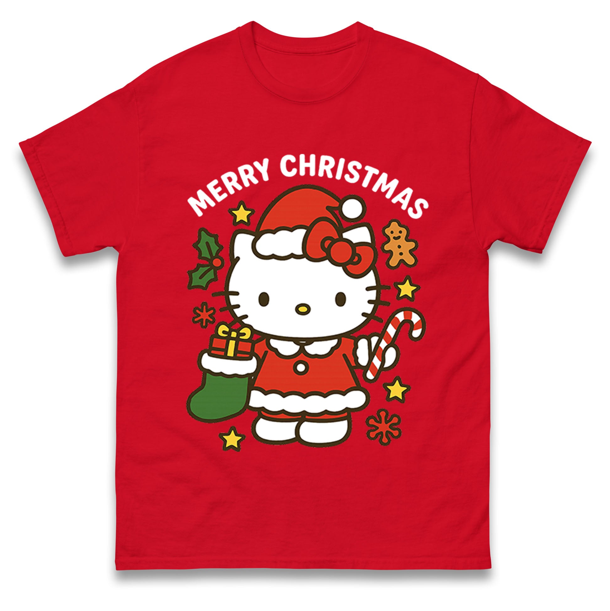 

Hello Kitty Christmas T Shirt Tshirt Mens Womens Unisex Tops Tees M