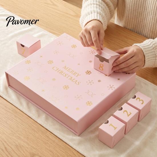 Reusable Storage Organizer DIY Christmas Advent Calendar to Fill, 25 Days Empty Gift Box Set Decorative Holiday Present 2026, Fillable Countdown