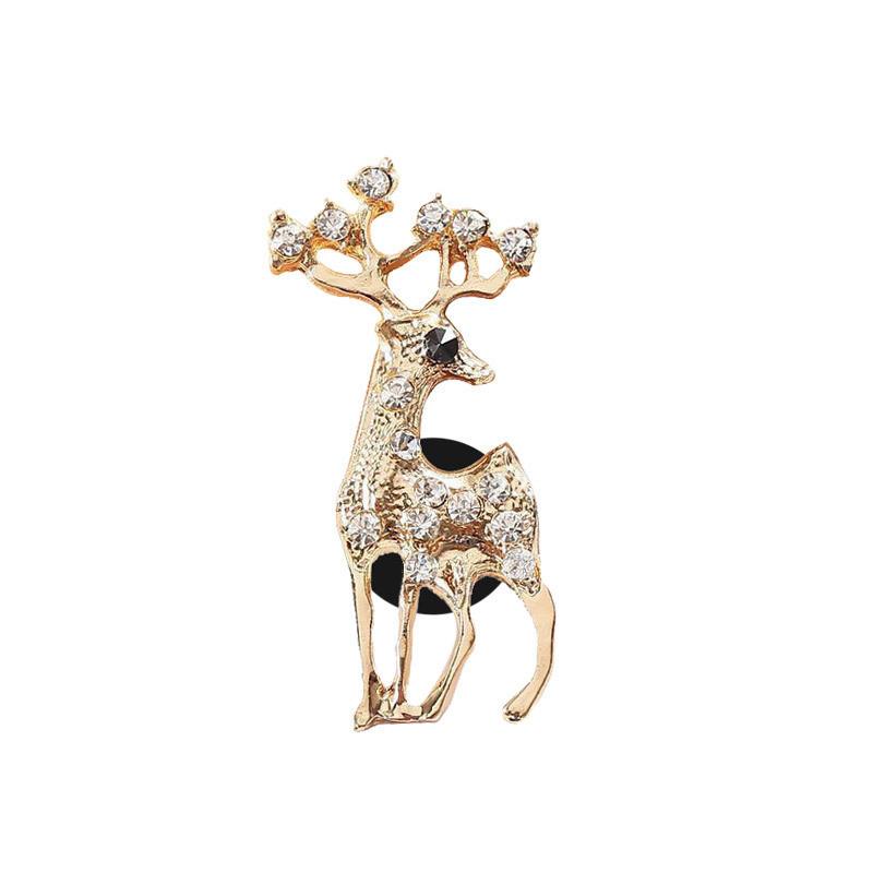 Car Air Vent Perfume Clip With Diamond-encrusted Deer Design Customizable Car Decoration