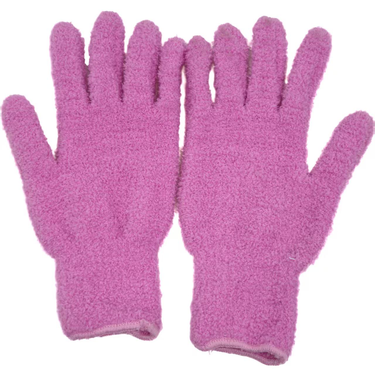 

Soft Fleece Dusting & Cleaning Gloves for Car Wash & Window Wiping Extended розовый