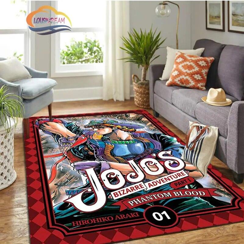 JoJo's Bizarre Adventure Stone Ocean Series Anime Carpet and Rug Living Room Large Area Decoration Sofa Mat Bedroom Doormat.