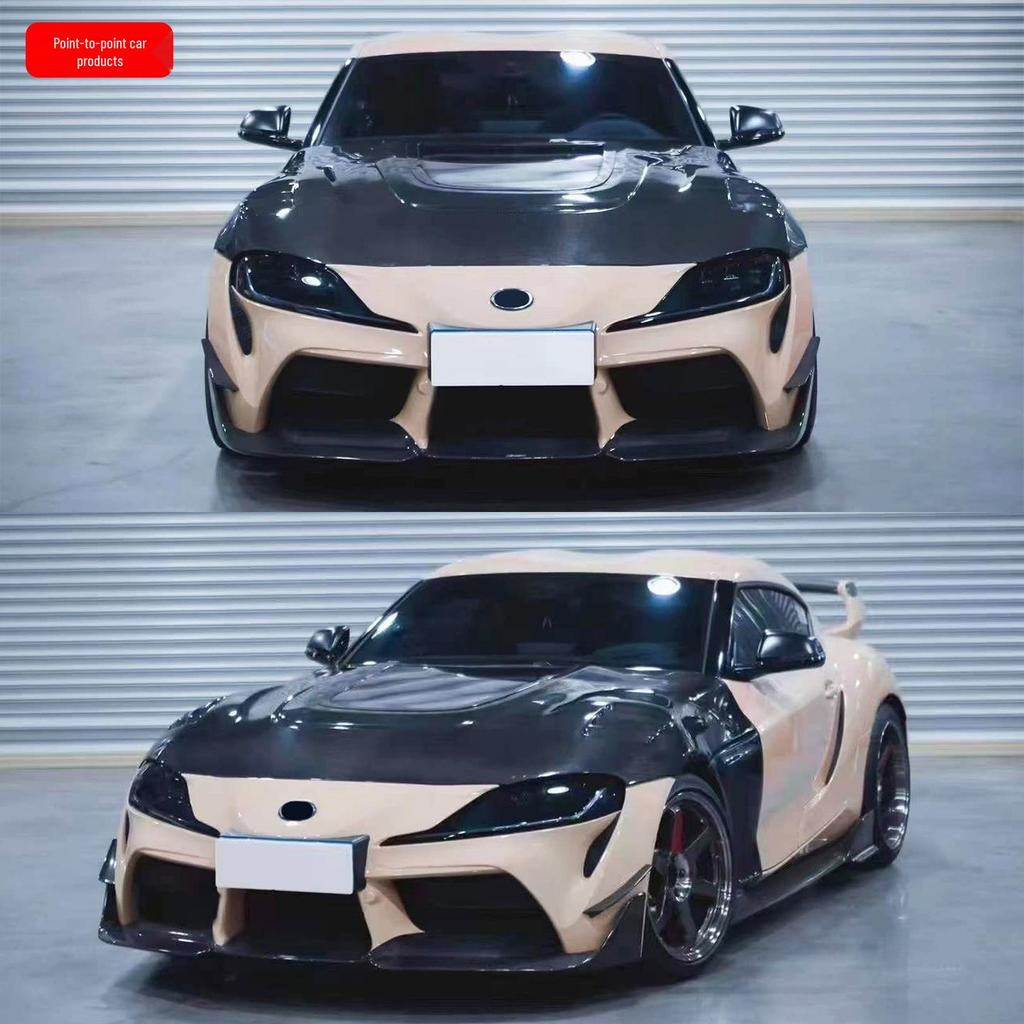 Toyota SUPRA CMST Style Carbon Fiber Body Kit: Front Lip, Rear Lip, Hood