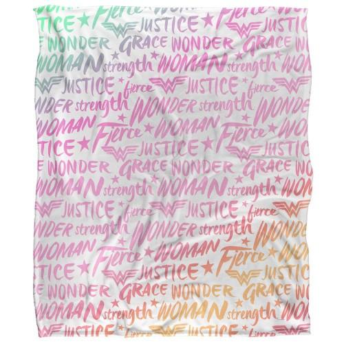 Wonder Woman Words of Wisdom Silky Supersoft Blanket