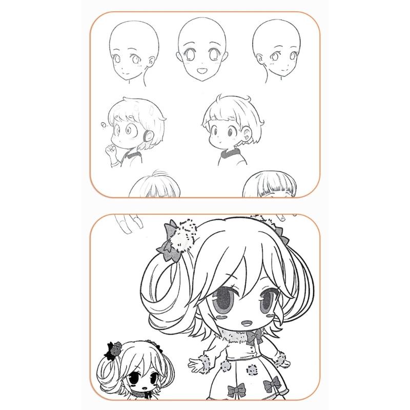 Animes Character Line Art Drawing Book Reusable Tracing Sketchbook For Aspiring Artists