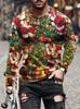 Merry Christmas Pattern Santa Claus 3D Print T-Shirt Men Women Long Sleeve O-Neck T Shirts Oversized Harajuku Top Kid Clothing