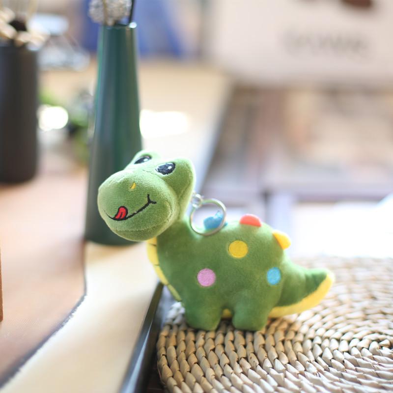 Plush Dinosaur Keychain With Soft Short Pile For Kids And Collectors