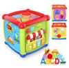 Tumama Multifunctional Musical Toys Toddler Baby Box Music Activity Cube Gear Clock Blocks Toys