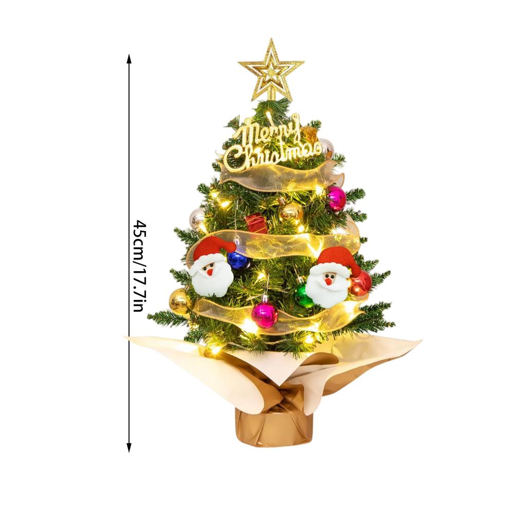 Christmas Tree Set Christmas Decor With Lights Desktop Mini Christmas Tree Ornaments New  Party Decoration Gift Navidad