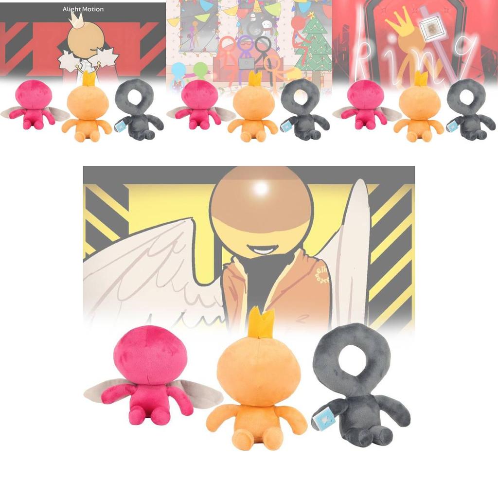 Adorable Youtooz Alan Becker Plush Doll Featuring Cute Stick Figure Design 20cm Tall