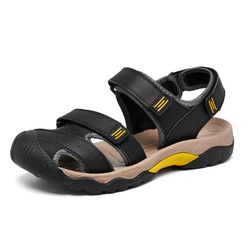 Newest Fashion Summer Outdoor Beach Breathable Men Sandals Genuine Leather Men'S Sandal Man Causal Shoes Plus Size 39-47