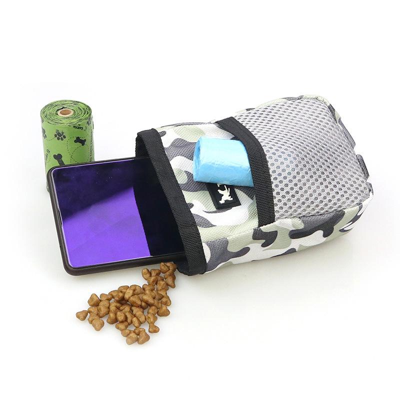 Borsa per snack per cani da addestramento portatile all'aperto Forniture per animali domestici Forte resistenza all'usura Grande capacità Prodotti per cuccioli Borsa da cintura Durevole