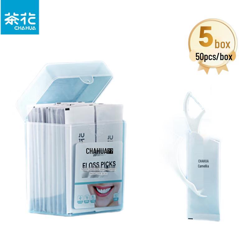 Camellia Dental Floss Picks, 250 Count