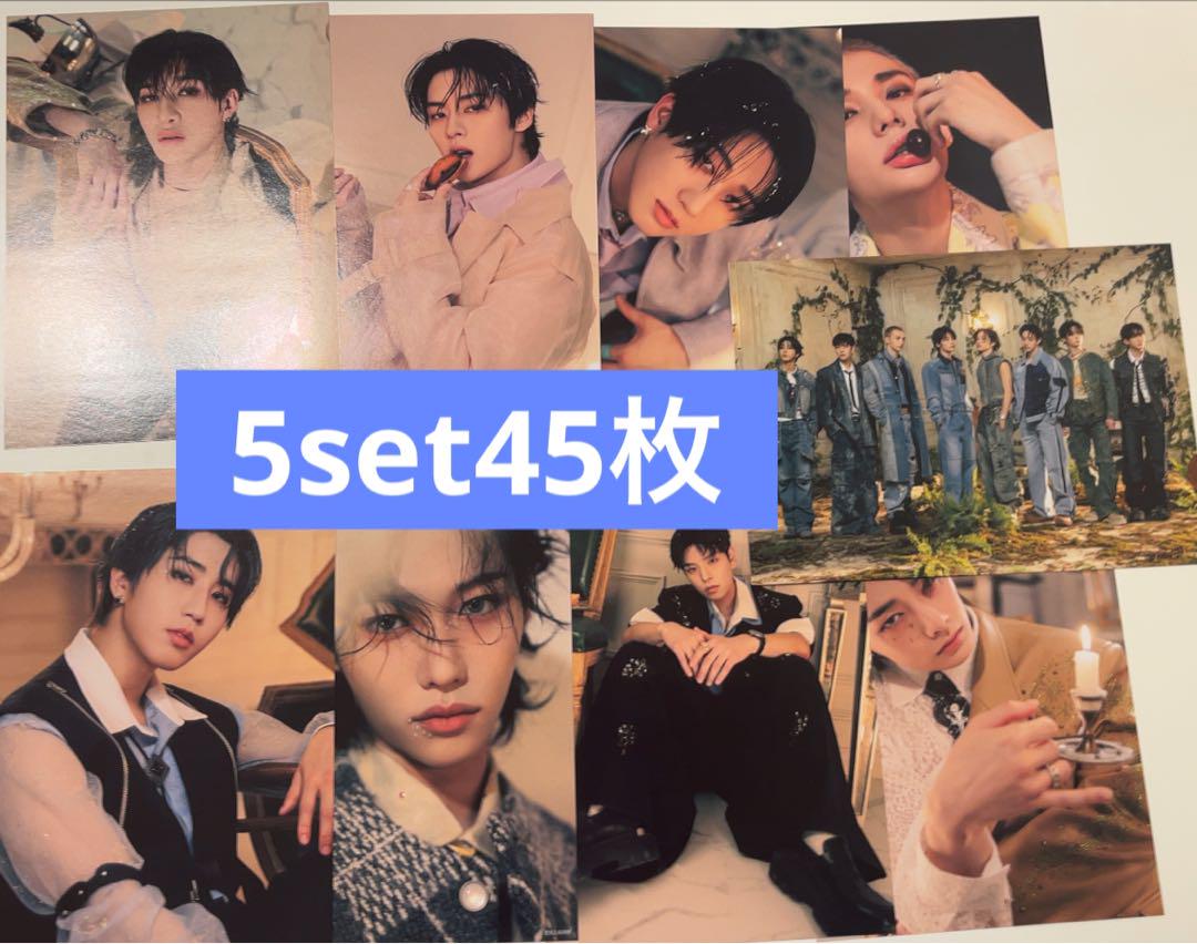 

[USED] straykids Limited Edition Visual Cards (9 types, 5 sets, 45 cards)